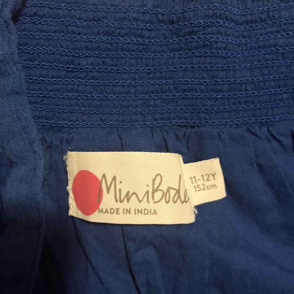 Mini Boden 11-12 ages blue tank top hardly worn - Picture 5 of 6